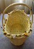 Basket Flower Girl Wedding Accessory Table Decor Small Yellow Wicker - JAMsCraftCloset
