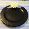 Chalkboard Round Hand Painted Yellow Floral Details - JAMsCraftCloset