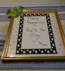 Whiteboard Polka Dotted Gold Frame With Green Flowers Wall Art - JAMsCraftCloset