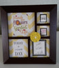 Positive Saying Picture Frame  Black Frame Yellow White Background Yellow Flower Bling Accent - JAMsCraftCloset
