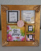 Positive Saying Gold Wooden Picture Frame  Vintage Looking  Flowers Butterflies - JAMsCraftCloset