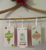 Christmas Ornaments or Wall Decor Ceramic Tile Set of 3 Holiday Decor - JAMsCraftCloset
