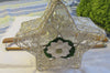 Basket Star Silver Wire White Flower Bling Accent Shelf Sitter - JAMsCraftCloset