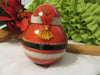 Santa Roly Poly Unique 1982 Vintage Tin Christmas Holiday Decoration - JAMsCraftCloset