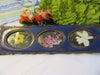 Picture Frame Floral Vintage Plastic Antiqued Blue Gold  Made in China Wall Art - JAMsCraftCloset