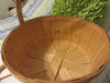 Basket Vintage Smaller than a Bushel Basket Wooden Handle - JAMsCraftCloset