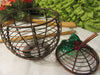 Wire Apple With Lid Vintage Copper Green Plastic Leaves Red Berries - JAMsCraftCloset