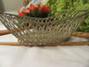 Basket Wire Vintage Country Silver Plate Bread Bathroom or Easter Basket - JAMsCraftCloset