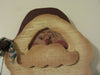Santa Face Vintage Hand Painted Wooden  Primitive or Country Santa Wall Art - JAMsCraftCloset