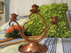 Candle Holders Gregorian Copper Vintage 3 Cup Made in the USA - JAMsCraftCloset