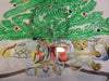 Serving Platter Clear Glass Hand Painted Christmas Christmas Tree - JAMsCraftCloset