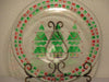 Plate Platter or Serving Dish Christmas Round Hand Painted Neiman Marcus 2001 - JAMsCraftCloset