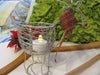 Tea Light Holder Reindeer Silver Wire SMALL Christmas Holiday - JAMsCraftCloset