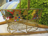 Basket Holiday Gold Wire Christmas Tree - JAMsCraftCloset