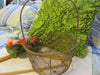 Basket Flower Girl Mesh Star Round Gold Wire Wedding Accessory - JAMsCraftCloset