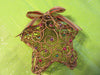 Basket Star Wire Vintage Gold Beaded Opens Decorative Bow - JAMsCraftCloset