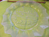 Serving Dish Mikasa Silent Night Glass Embossed Ruffled Smoky Edges Winter Santa 14 Inch {{ JAMsCraftCloset }}