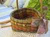 Basket Flower Girl Heart Shaped Woven Vintage Wedding Accessory - JAMsCraftCloset