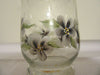 Vase Glass Hand Painted Black Flower Small Clear Floral - JAMsCraftCloset
