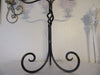 Candelabra 3 Candle Vintage Wrought Iron Table Top with Rose Votives - JAMsCraftCloset