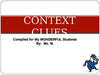 Context Clues Complete PowerPoint Lesson With ANSWER KEYS Teacher Resource  JAMsCraftCloset