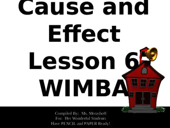 Cause and Effect Complete Teacher PowerPoint Lesson JAMsCraftCloset