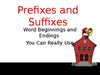 Prefixes and Suffixes-Complete Teacher Lesson on PowerPoint Pretest Activities Posttest JAMsCraftCloset